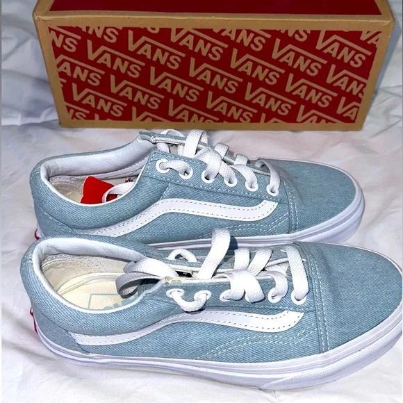 Vans Old Skool Denim women’s size 5 sneakers - Picture 1 of 8